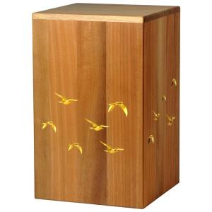 Urn "Toward paradise" - walnut wood - 11,22 x 6,88 x 6,88 inch