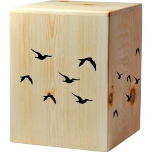 Urna "Verso il paradiso" - legno di cirmolo - 28,5 x 22 x 22 cm