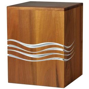 Urna "Riposa in pace" - legno di noce - 28,5 x 22 x 22 cm