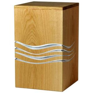 Urna "Riposa in pace" - legno di rovere - 28,5 x 17,5 x 17,5 cm