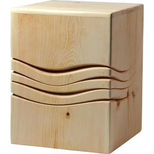 Urn "Rest in peace" - Swiss pine wood - 11,22 x 8,66 x 8,66 inch