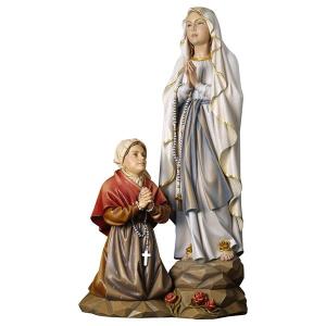 Apparition Group of Lourdes - Linden wood carved