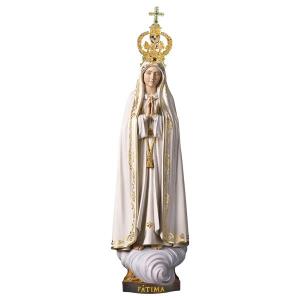 Madonna Fátima Capelinha mit Krone filigran Exclusive - Lindenholz geschnitzt