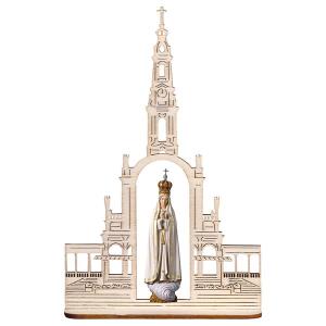 Our Lady of Fátima with crown + Basilica