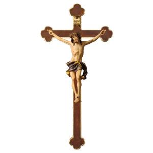 Crucifix Nazarean - Baroque cross - Linden wood carved