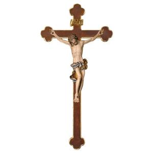 Crucifix Baroque - Baroque cross - Linden wood carved