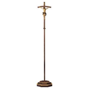 Processional cross bent with Corpus Nazarean