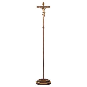 Processional cross straight with Corpus Baroque