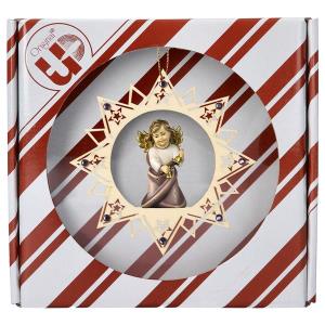 Heart Angel with bells - Stars Star Crystal + Gift box