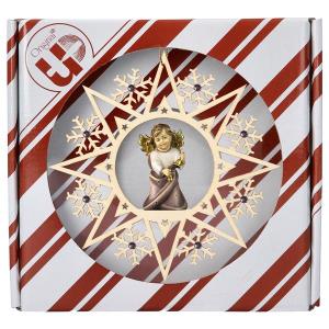 Heart Angel with bells - Crystal Star Crystal + Gift box