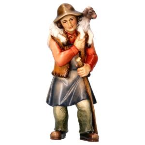 HI Hirte mit Schaf auf Schultern