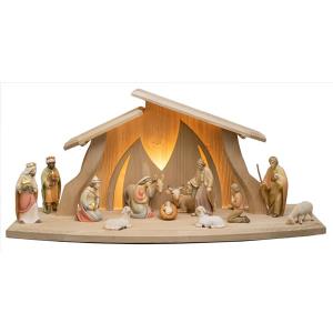 13tlg. Rudolfkrippe+LED Altea Komplettstall