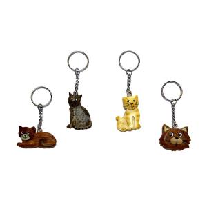 Schlüsselanhänger Katze gemischt x12St.