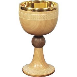 Twisted Chalice cherry wood 18x10,5cm