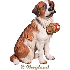 Saint Bernard with barrel