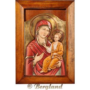 Ikone Madonna mit Kind Byzantinisch mit Rahmen