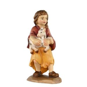 Shepherdess with poat tirolean crib