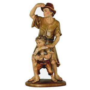 Shepherd with child baroque crib