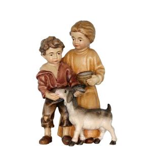 Bambini con capretta s.b.