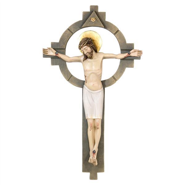 Christus mit Symbolen - lasiert