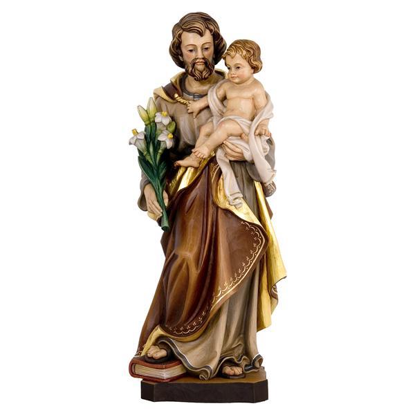 Heiliger Josef mit Kind und Lilie - natur