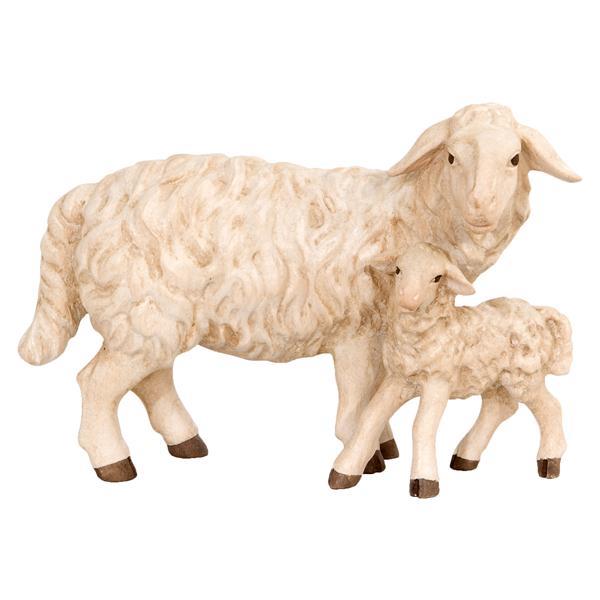 Schaf mit Lamm - natur