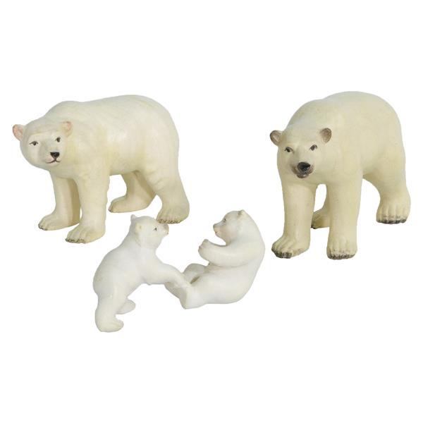 Gruppe mit 4 Eisbären - Acquarell