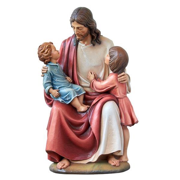 Jesus mit zwei Kinder - Fiberglass COLOR