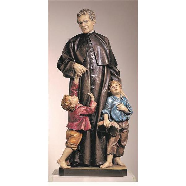 Hl.Don Bosco Johannes mit Kinder - Fiberglass COLOR