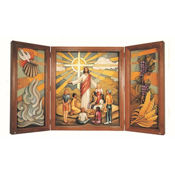 Jesus mit Kinder 180x113 - Fiberglass COLOR