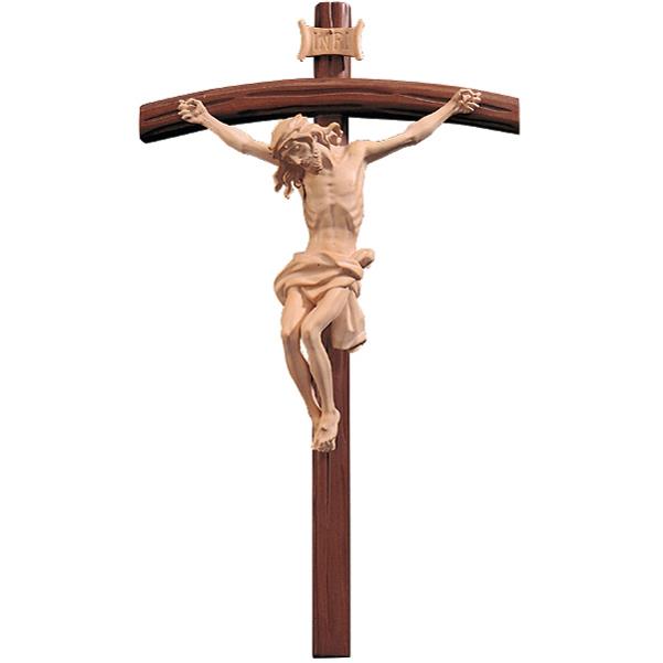 Venezianisches Kruzifix Kreuz L. 120 cm - lasiert