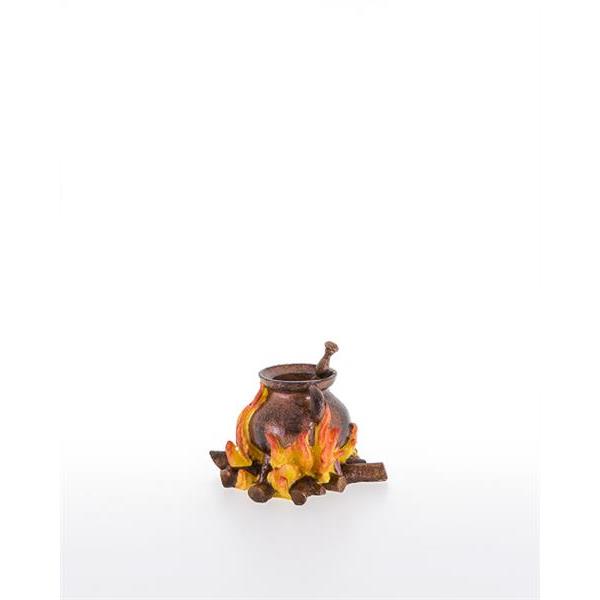 Feuerstelle mit Kupferkessel - color