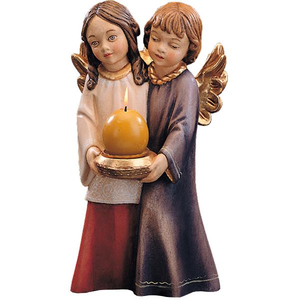 Engelpaar Kerzentraeger - lasiert
