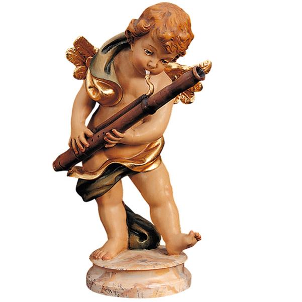 Stehender Engel mit Fagott - lasiert