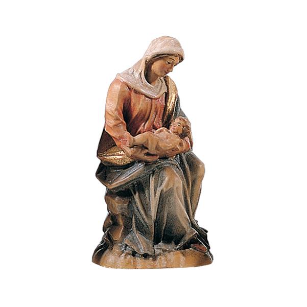 Thronende Maria mit Jesukind - lasiert
