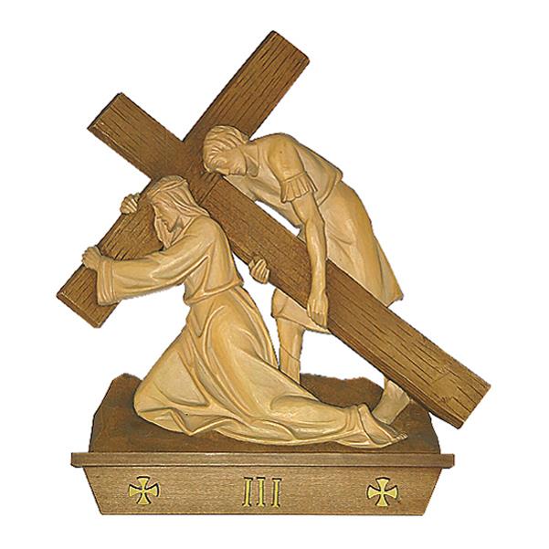 Via Crucis 15 St. 40x40 cm prezzo per scultura rappresentazione - lasiert