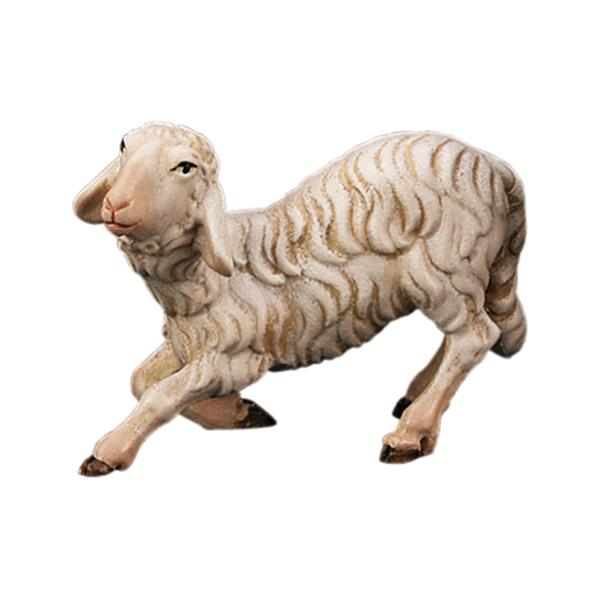Kniendes Schaf (ohne Sockel) - lasiert