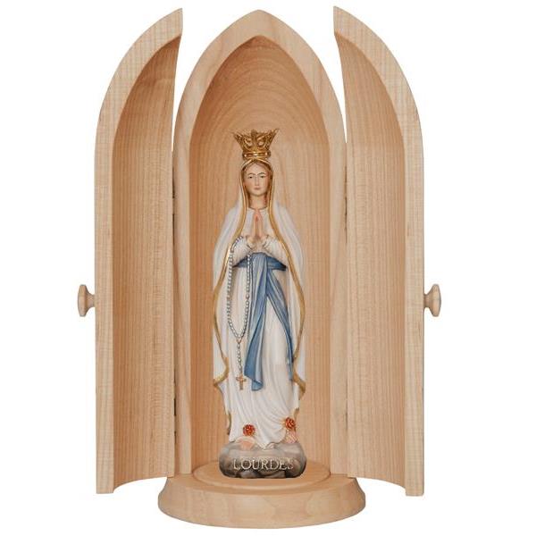 Nische mit Madonna von Lourdes - color