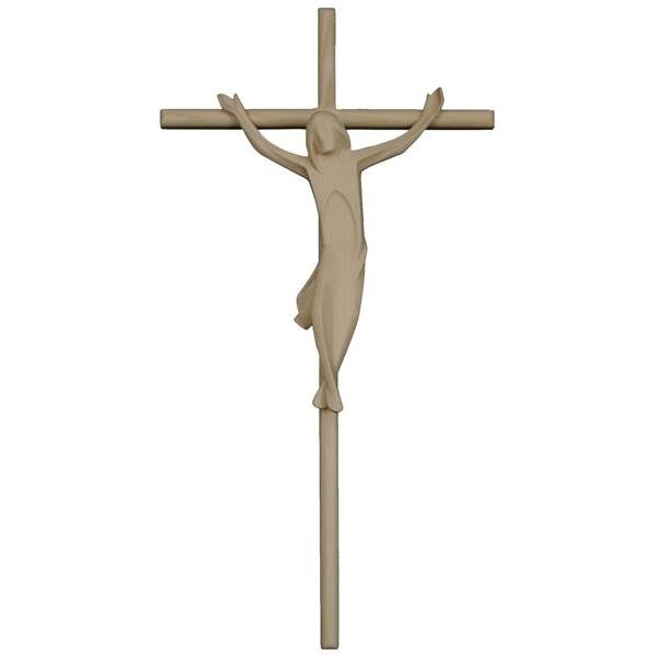 Kruzifix, einfach, mit geradem Kreuzbalken - natur