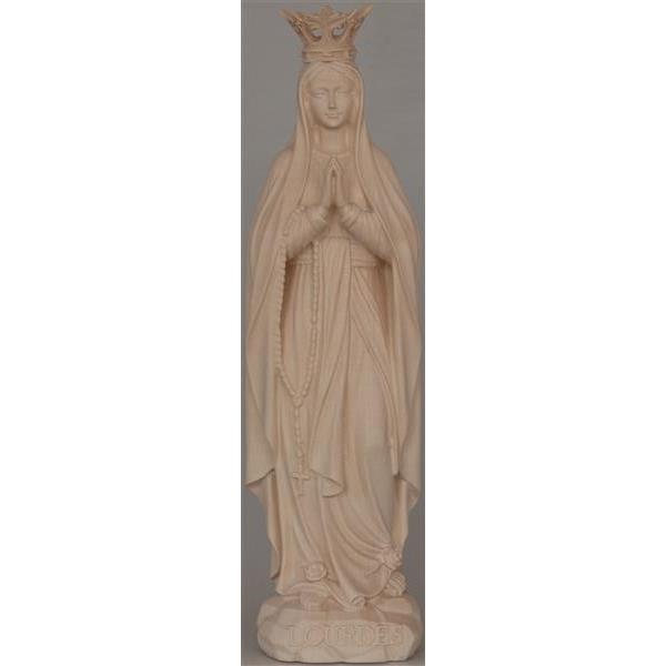 Lourdes Madonna mit Krone Statue geschnitzt - natur