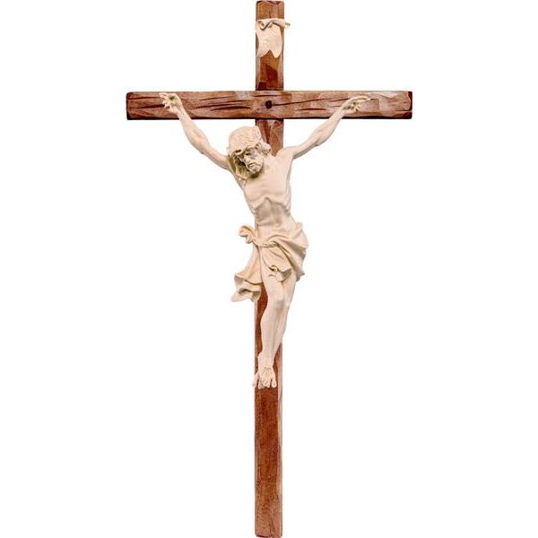 Alpenchristus rot mit geradem Kreuz - natur