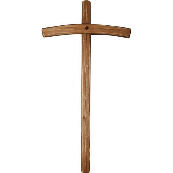 Kreuz (25cm für Corpus 12cm) - gebeizt