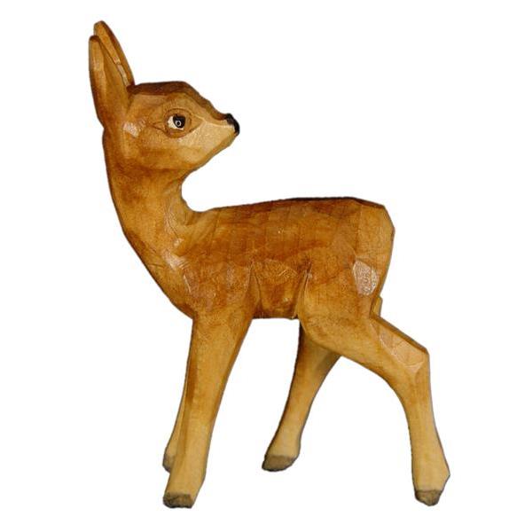 Bambi rückwertsschauend in zirbel - color