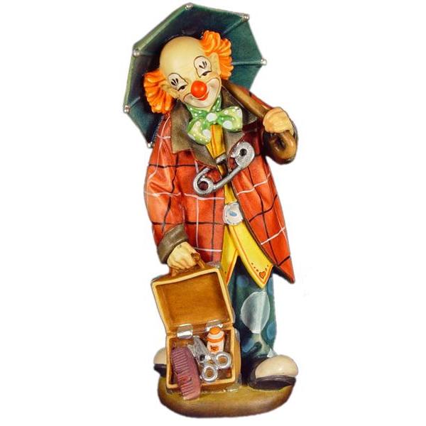 Clown mit Schirm in Linde - color