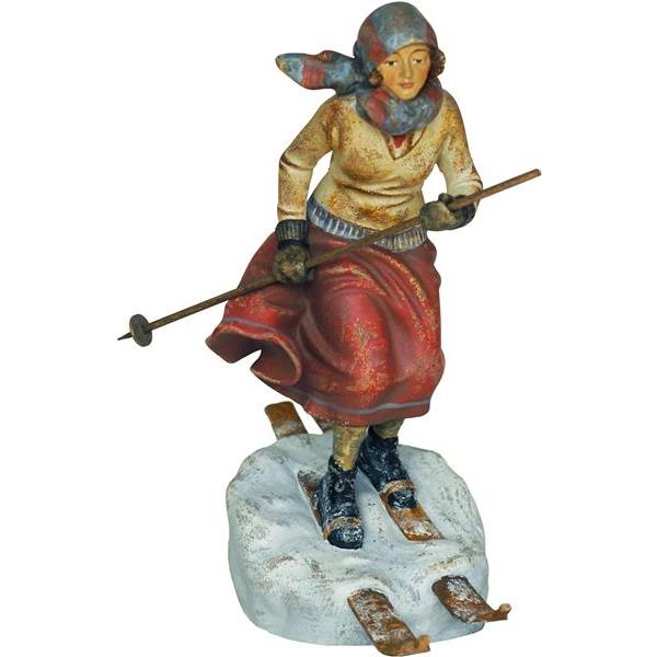 Telemark Skifahrerin - antik