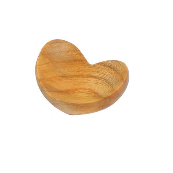 Herzschale aus Holz - natur