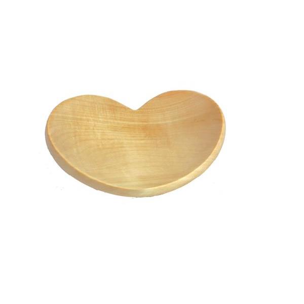 Herzschale aus Apfelholz - natur