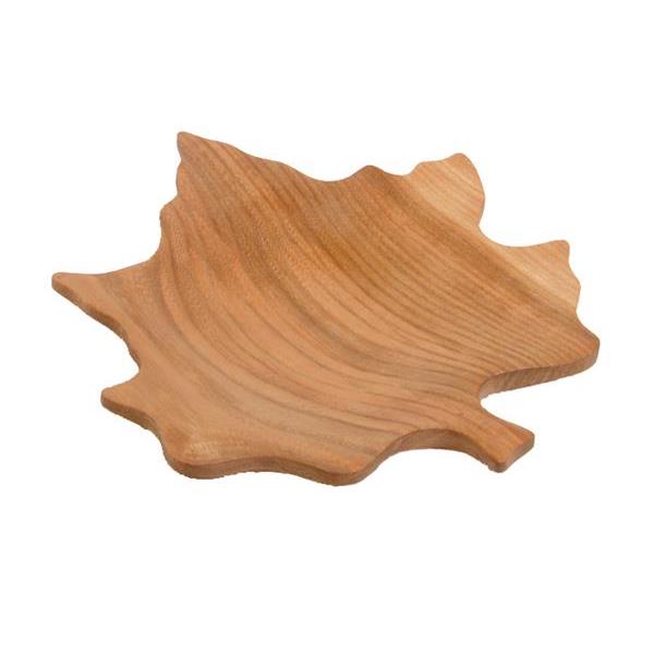 Ahornblatt Schale aus Holz  - natur