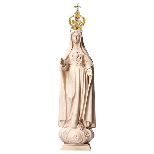 Herz Maria der Pilger mit Krone filigran Exclusive - natur