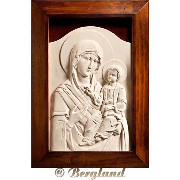 Ikone Madonna mit Kind Byzantinisch mit Rahmen - natur